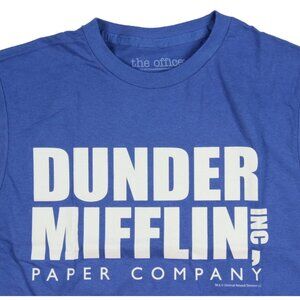 The Office Dunder Mifflin Inc. T-shirt Dusty Blue sz Small